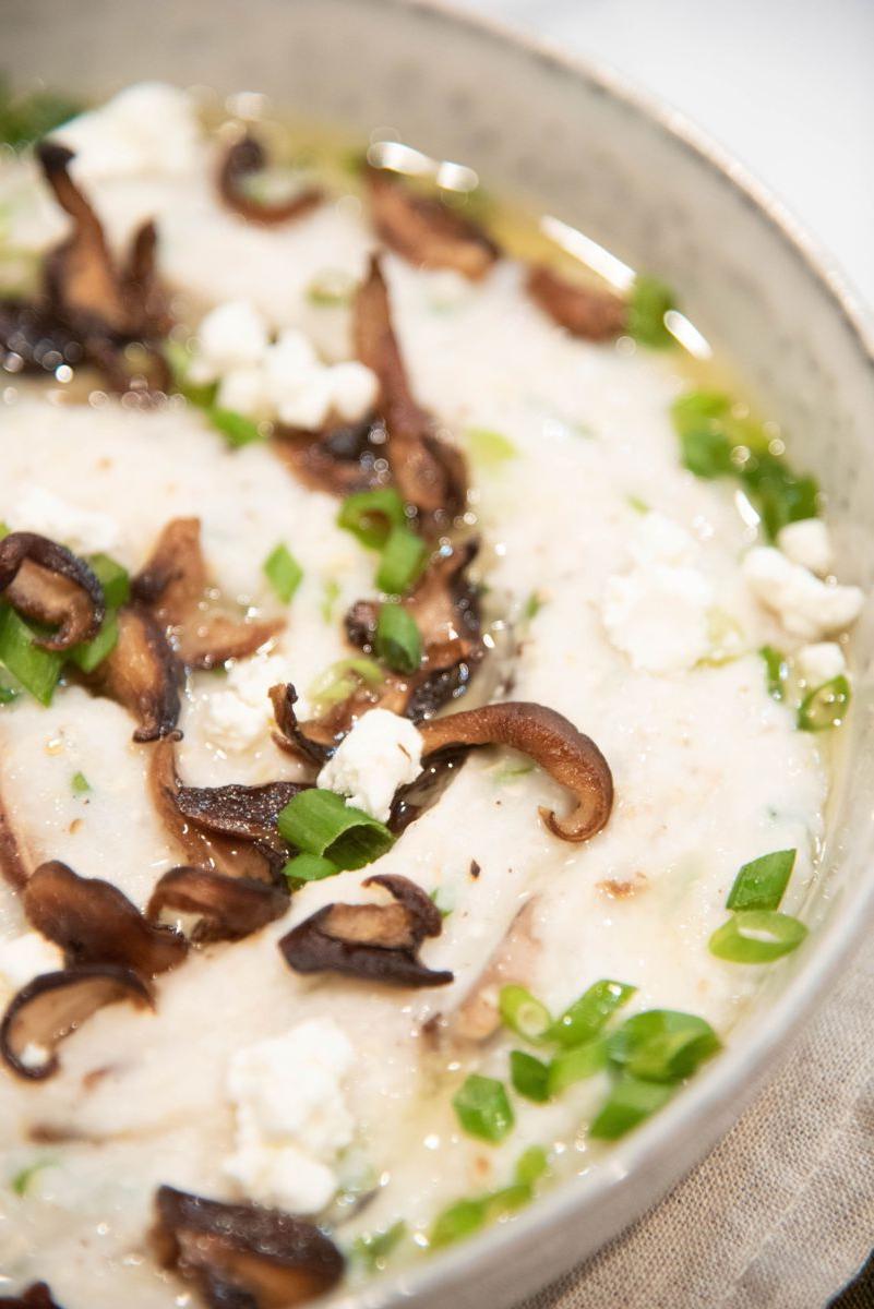 goat cheese grits image